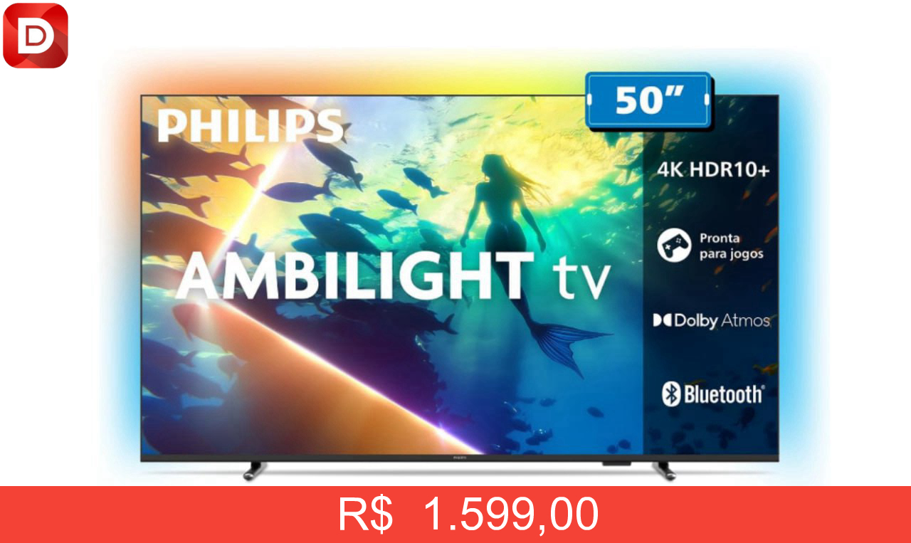 Foto do produto Smart TV Ambilight 50