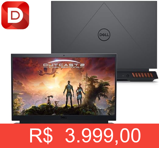 Foto do produto Notebook Gamer Dell G15-i1300-A25P