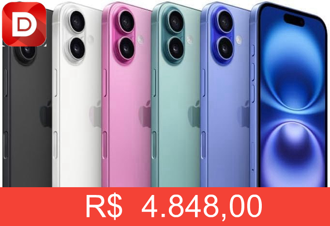 Foto do produto Apple iPhone 16