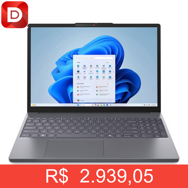Foto do produto Notebook Lenovo Ideapad Slim 3 15irh10