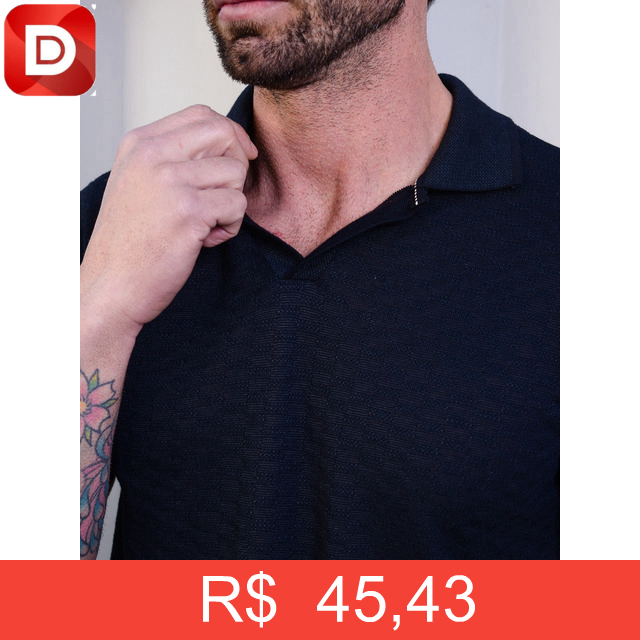 Foto do produto Camisa Polo Tricô Texturizada