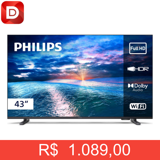 Foto do produto Smart TV Philips 43PFG6910/78