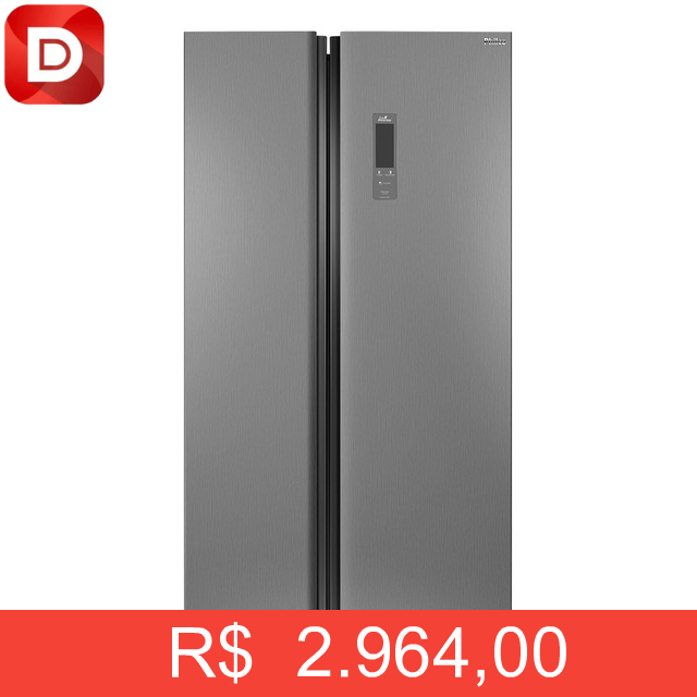 Foto do produto Philco Geladeira Inverter Frost Free Inox com Freezer