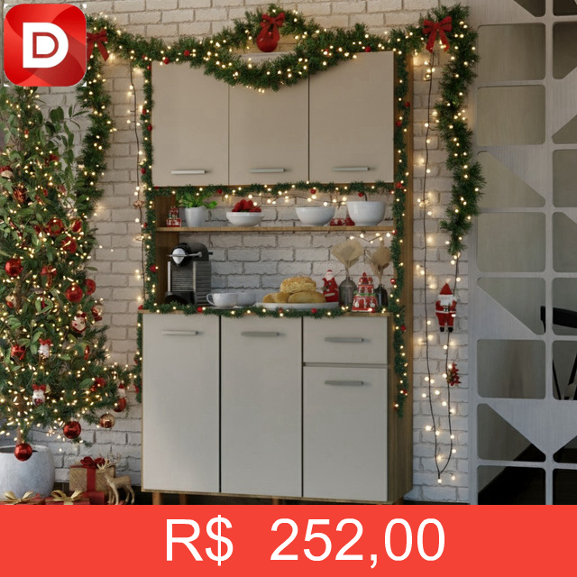 Foto do produto Cozinha Completa 6 Portas E 1 Gaveta C/ Nicho