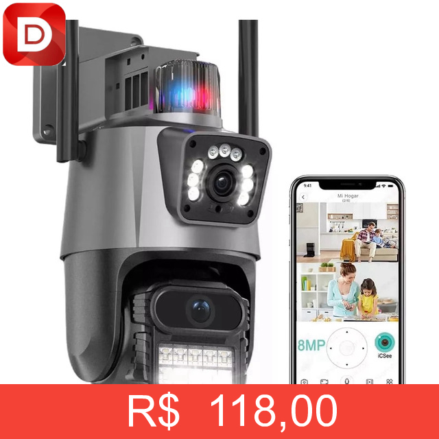 Foto do produto Câmera de Segurança IP com Giroflex