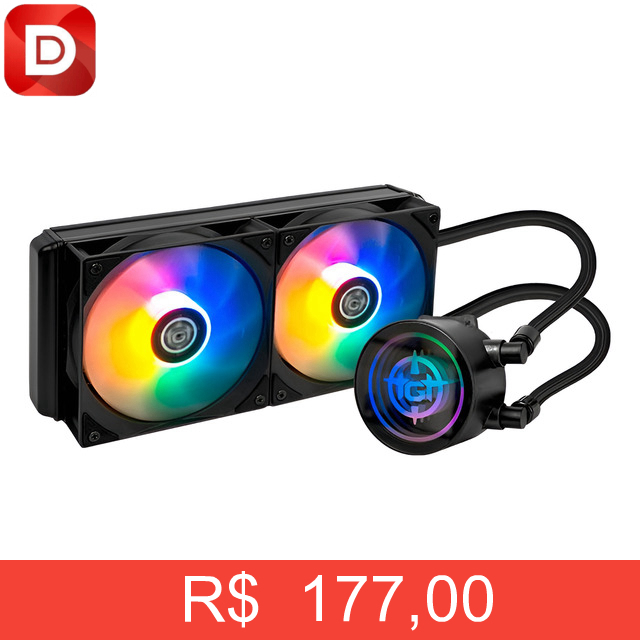 Foto do produto Water Cooler Tgt Spartel V2 Rainbow 240mm