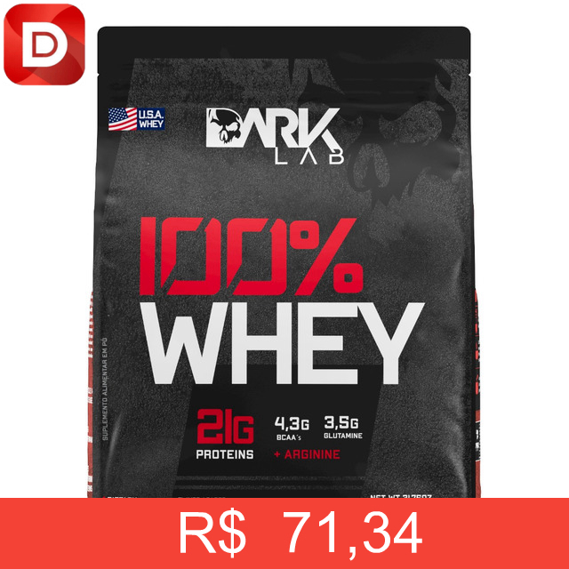 Foto do produto Whey Protein Concentrado 100% 900g Refil Dark Lab
