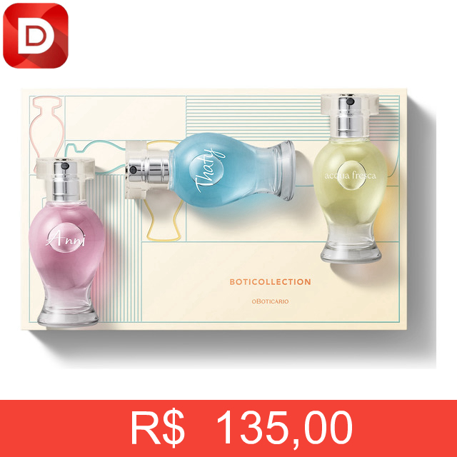 Foto do produto Kit Presente Boticário Miniaturas
