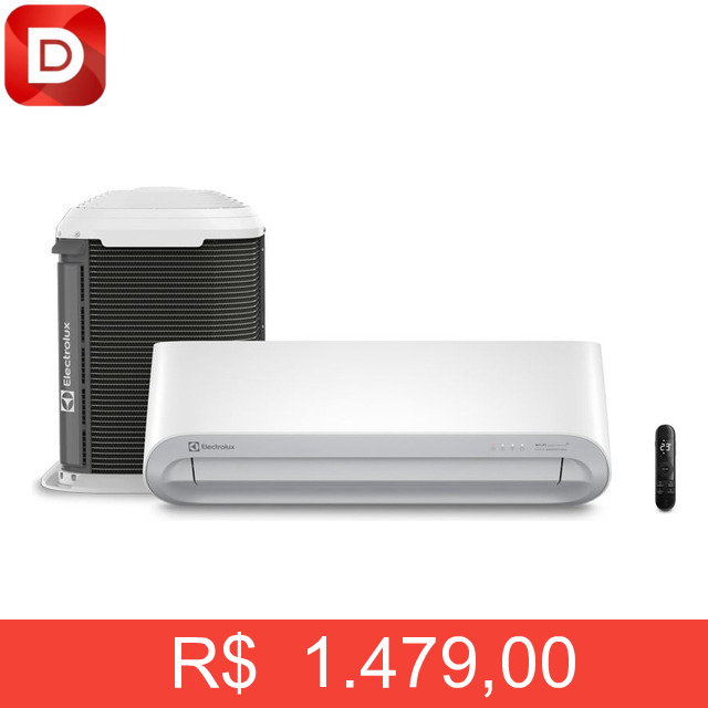 Foto do produto Ar-condicionado Electrolux Split Inverter 9.000 Btus Color Adapt Wi-Fi Só Frio