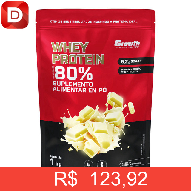 Foto do produto Whey Concentrado 1kg Growth Supplements