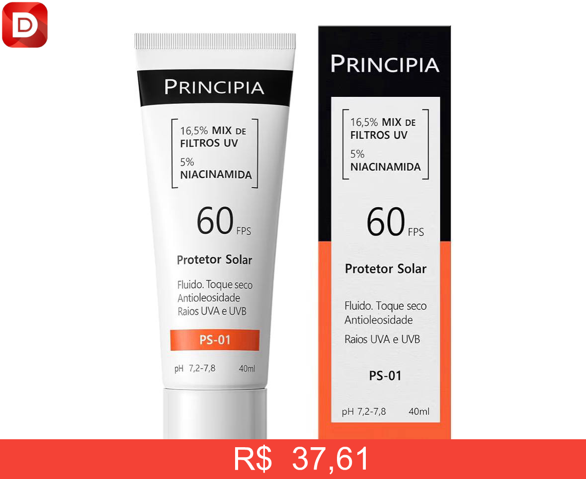 Foto do produto Protetor Solar Facial Principia FPS 60