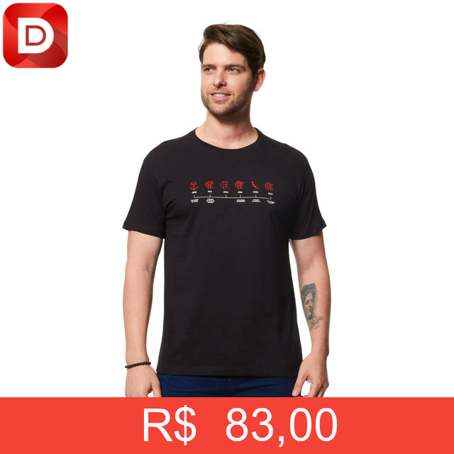 Foto do produto Camiseta Flamengo Timeline Reserva