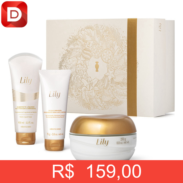 Foto do produto Kit Presente Lily Acetinados do Boticário