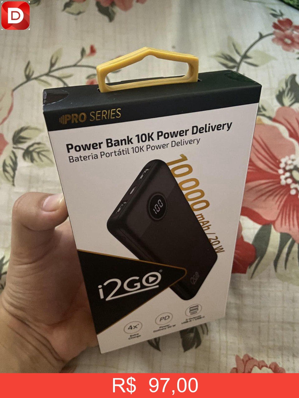 Foto do produto I2GO Carregador Portátil (Power Bank) Ultra Rápido