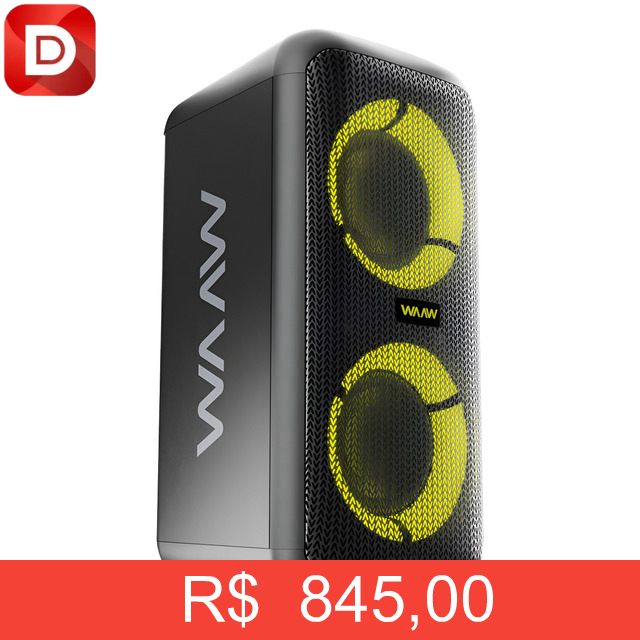 Foto do produto Caixa de Som Bluetooth WAAW By Alok Infinite 200