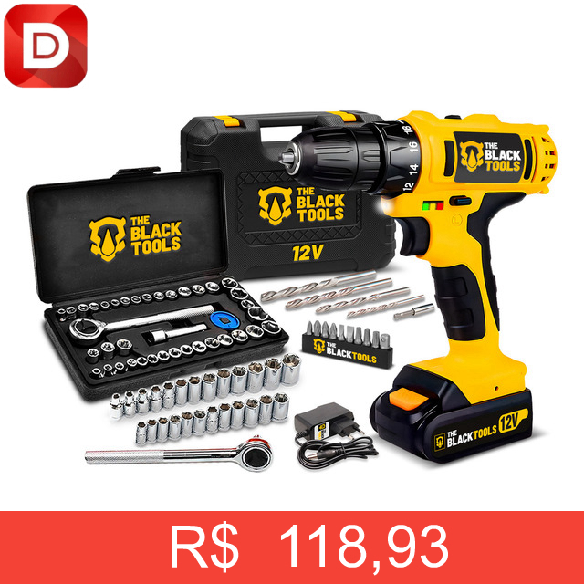 Foto do produto Parafusadeira Furadeira Sem Fio 12v