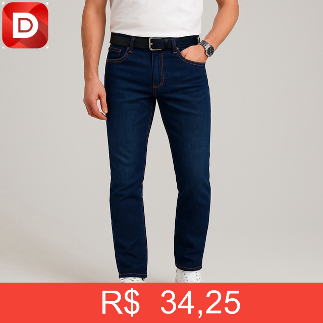 Foto do produto Calça Jeans Masculina Elastano Slim