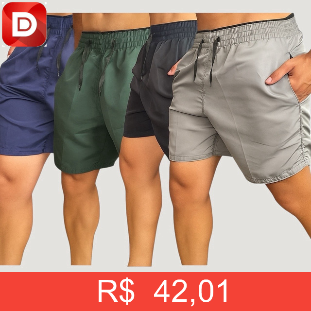 Foto do produto Kit com 4 Shorts Tactel