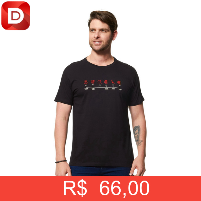 Foto do produto Camiseta Flamengo Timeline Reserva