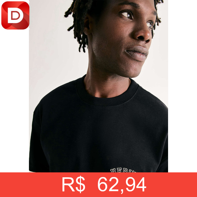 Foto do produto Camiseta Masculina Relaxed Manga Curta Com Bordado Hering