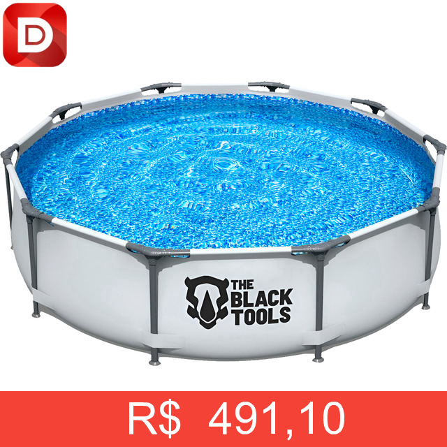 Foto do produto Piscina Estrutural Grande Redonda Aço