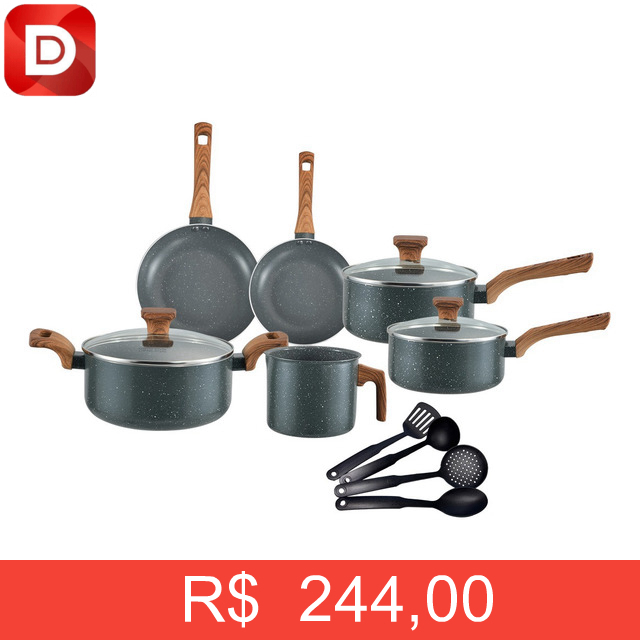 Foto do produto Jogo de Panelas Indução Mimo Style Cerâmica