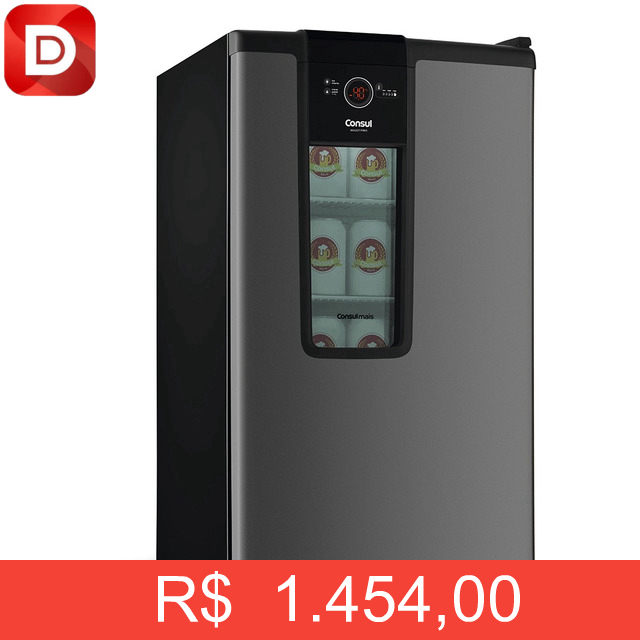 Foto do produto Cervejeira Controle Temperatura Czd12a 82l Titanium Consul
