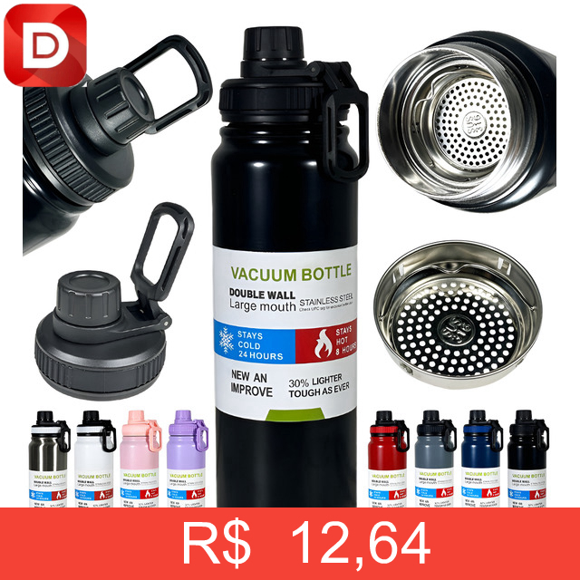 Foto do produto Garrafa Térmica Squeeze Inox