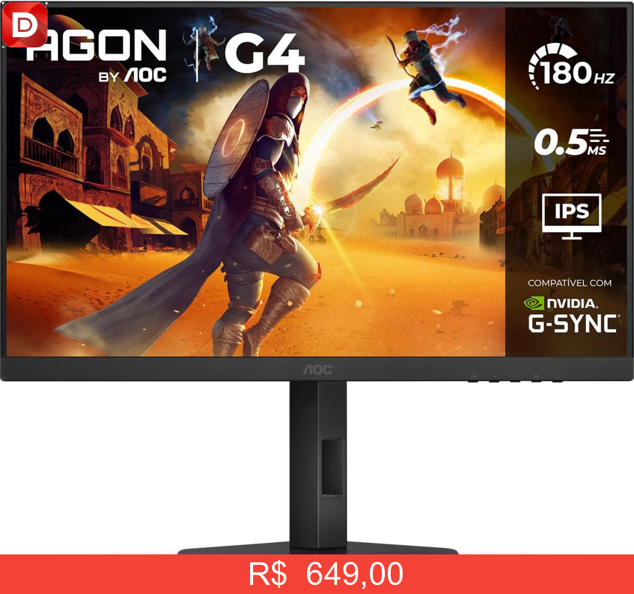 Foto do produto AOC Monitor Gamer G4 27”