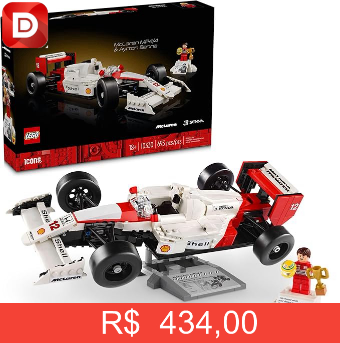 Foto do produto LEGO Set Icons 10330 McLaren MP4/4 e Ayrton Senna