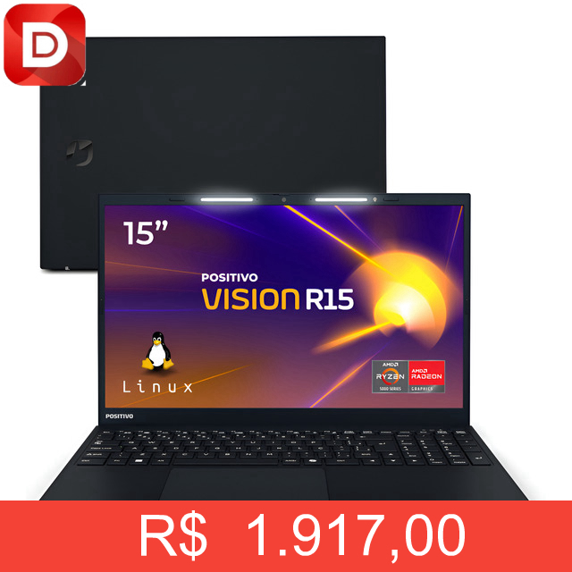Foto do produto Notebook Positivo Vision R15 Lumina Bar