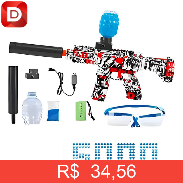 Foto do produto Arma Bolinha Gel Arminha Metralhadora