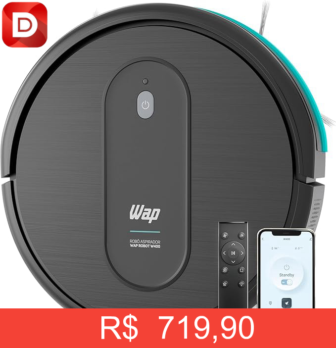 Foto do produto WAP Aspirador de Pó Robô ROBOT W400
