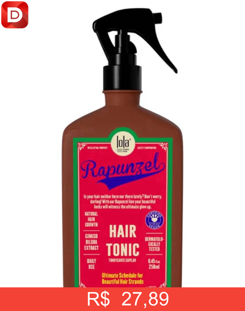 Foto do produto Lola Cosmetics Rapunzel Growth Tônico Capilar Transparente