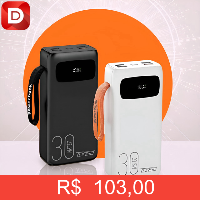 Foto do produto Power Bank 30.000mah Ultra Potente