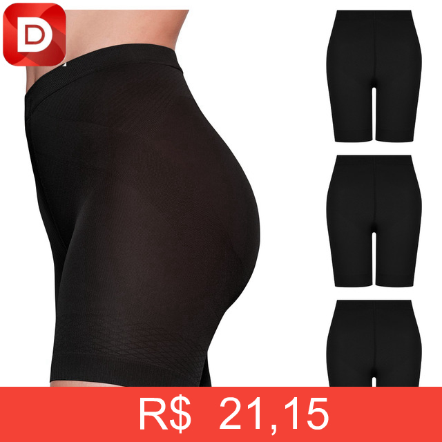 Foto do produto Kit com 3 Shorts Modelador Lupo