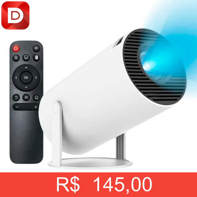 Foto do produto Projetor Portátil Smart Android Wi-fi Mini Hdmi
