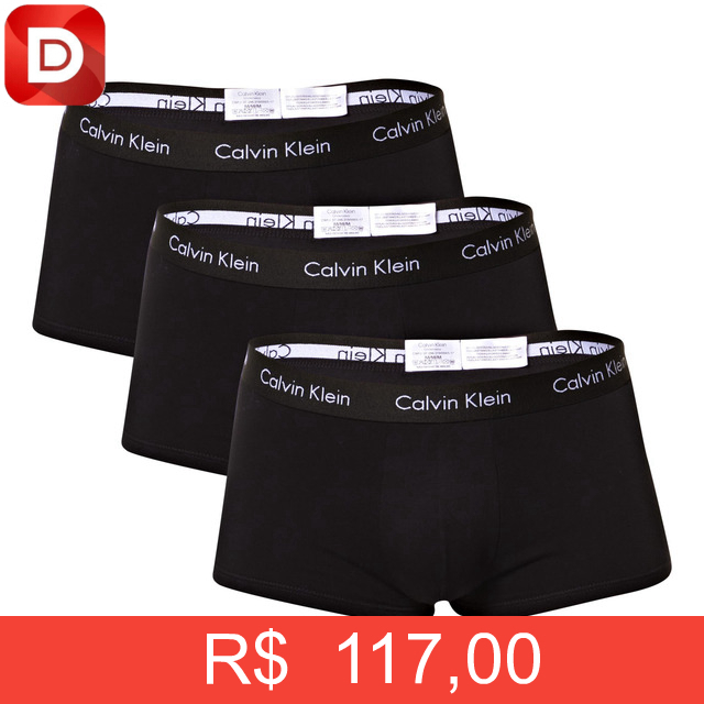 Foto do produto Calvin Klein Kit 3 Cuecas Low Rise Trunk