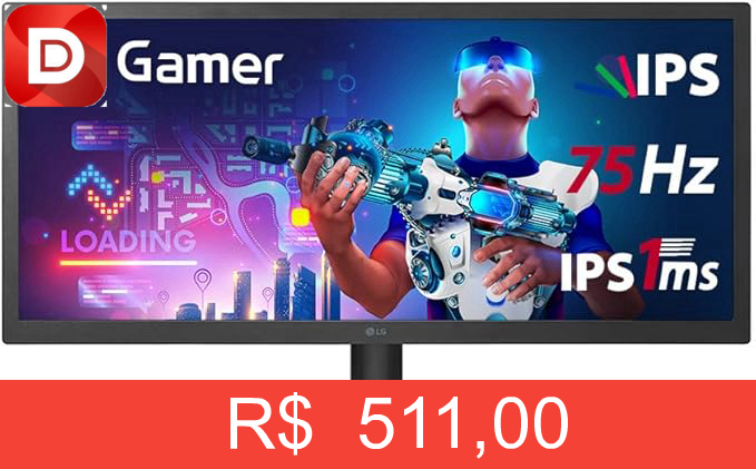 Foto do produto Monitor Gamer LG 26WQ500-B.AWZM