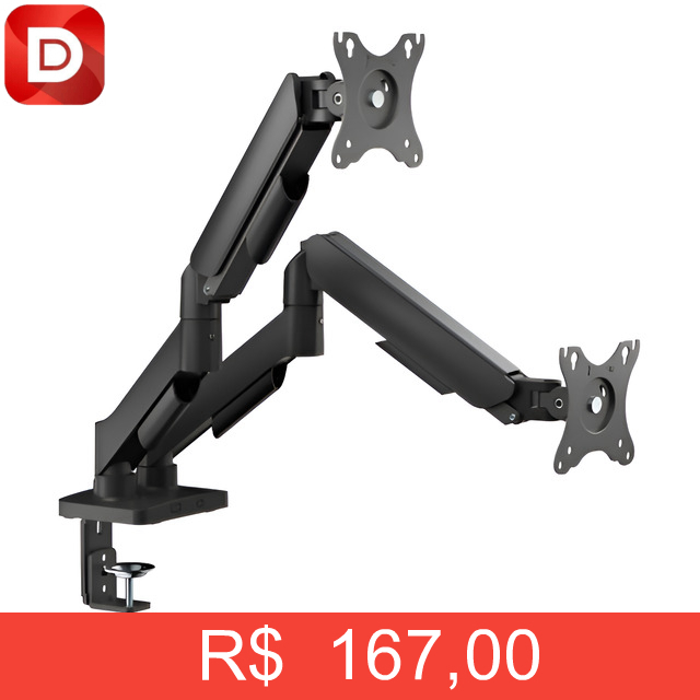 Foto do produto Suporte Ergo Flexy Para Dois Monitores Articulado