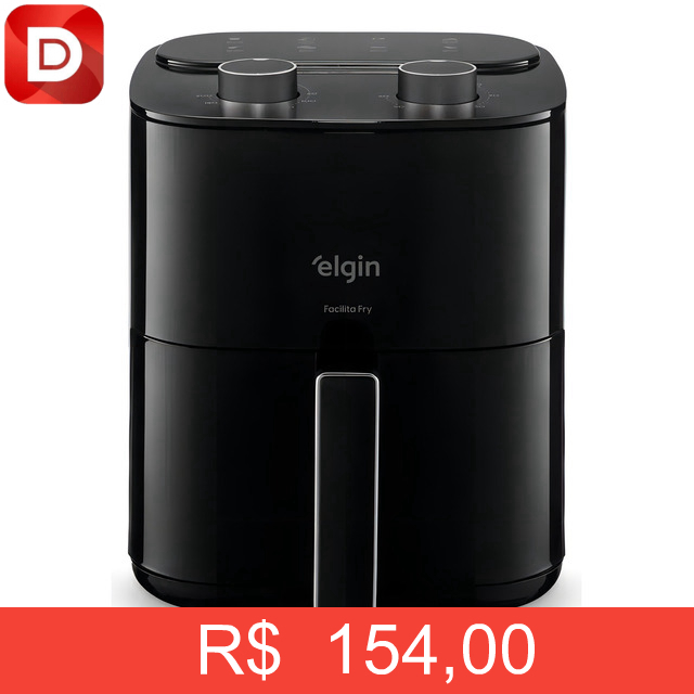 Foto do produto Fritadeira Air Fryer Elgin Facilita Fry