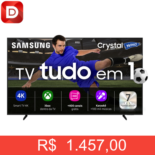 Foto do produto Smart Tv Samsung Crystal UHD 4K 2025 43