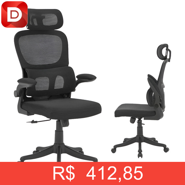 Foto do produto Cadeira de Escritório Ergonômica Mesh