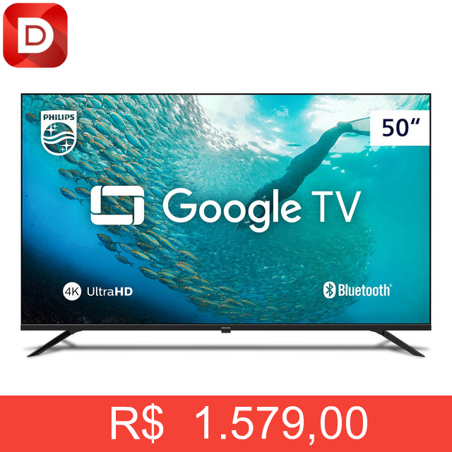 Foto do produto Smart Tv Philips 50 4k