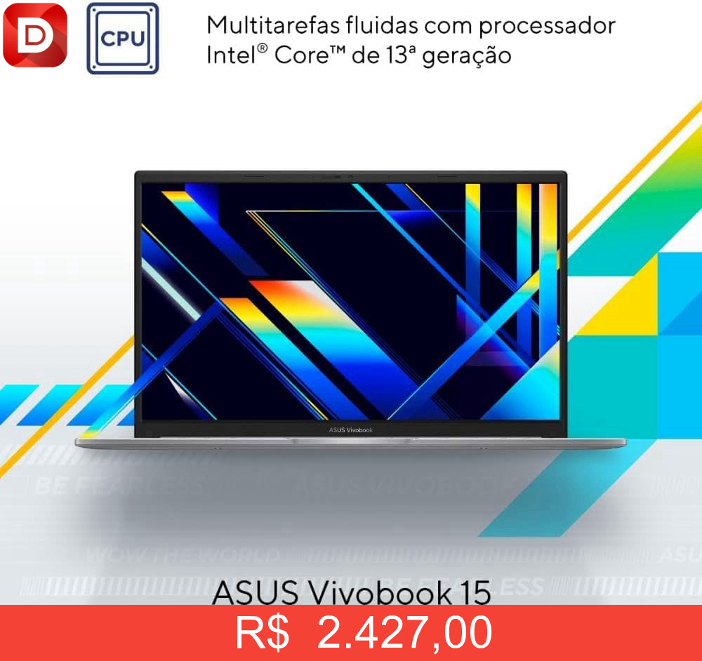 Foto do produto Notebook ASUS Vivobook 15 X1504VA