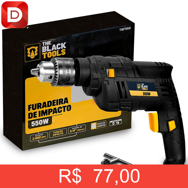 Foto do produto Furadeira Elétrica De Impacto 550W 3/8 10mm Profissional