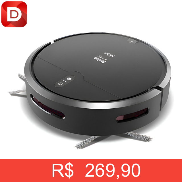 Foto do produto Aspirador de pó robô Philco 3 em 1 Com Mop