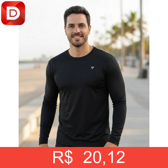 Foto do produto Camisa Térmica Voker Segunda Pele Proteção Solar UV Dry Fit