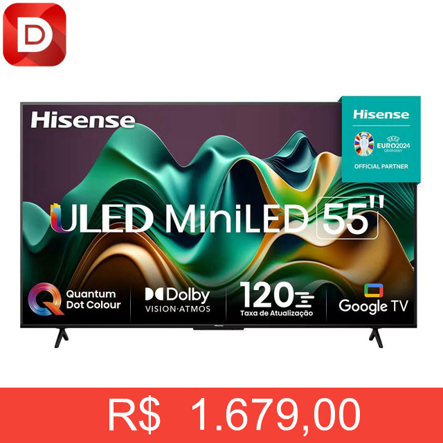 Foto do produto Smart Tv 55 Hisense Ultra Hd 4k Mini Led U6n Google Tv