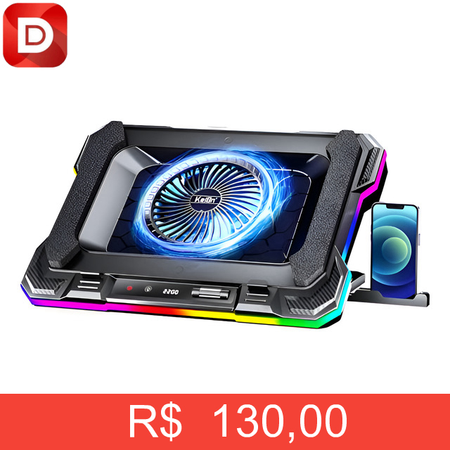 Foto do produto Base Gamer Para Notebook Rgb
